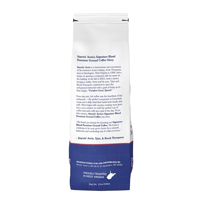Starvin' Arvin's Signature Blend Premium Ground Coffee 12 oz