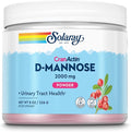 SOLARAY D-Mannose with CranActin Cranberry AF Extract Powder 2000 mg 400 mg of Cranberry Extract Healthy Urinary Tract Support Organic Natural Flavors 30 Servings 8 oz