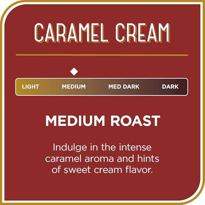 Don Francisco's Caramel Cream Ground Flavored Coffee: Rich Aromatic 100% Arabica Beans - Expertly Roasted for a Delightful Morning Brew (3 x 12 oz Cans)