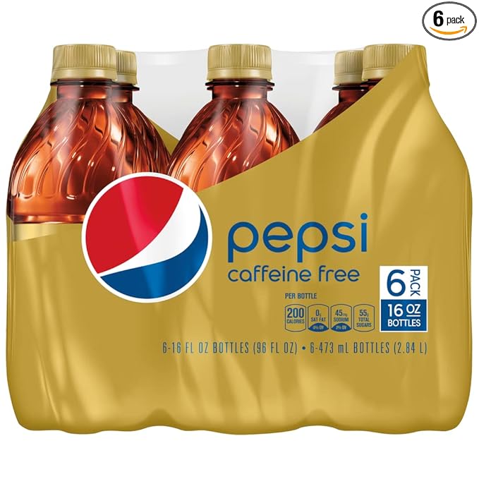 Caffeine Free Pepsi Cola 16 fl oz 6 pack