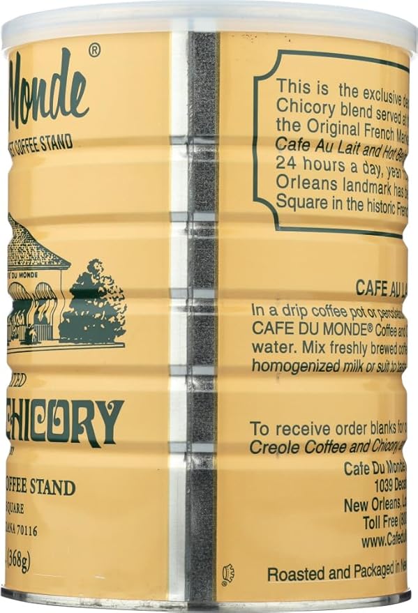 Cafe Du Monde Chicory Decaffeinated Coffee Net Wt. 13 oz (2 Pack)