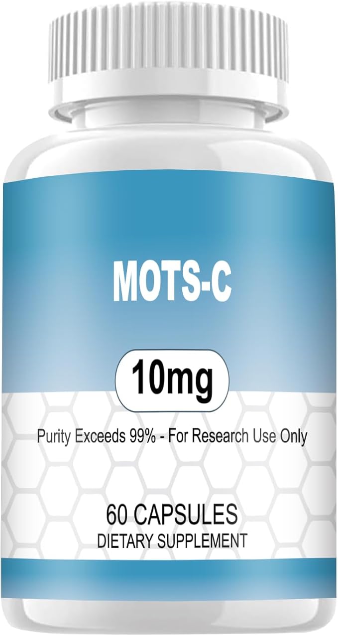 MOTS-c Research Peptide - 10mg High-Purity Research Grade Capsules 99% Purity - 60 ct