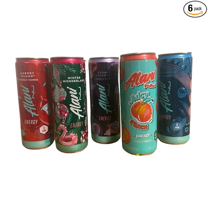 Energy Drink Variety Pack Sugar Free Low Calorie 12 Fl Oz Cans 6 Pack (Flavors may very)