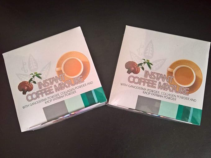 Healthy Hair Skin &amp Nails Coffee with Ganoderma Collagen and Kacip Fahtima - 2 Boxes