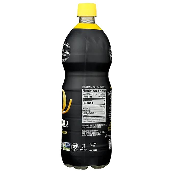 Ingrilli Organic Lemon Squeeze 32 Fl Oz Bottle (Pack of 6)