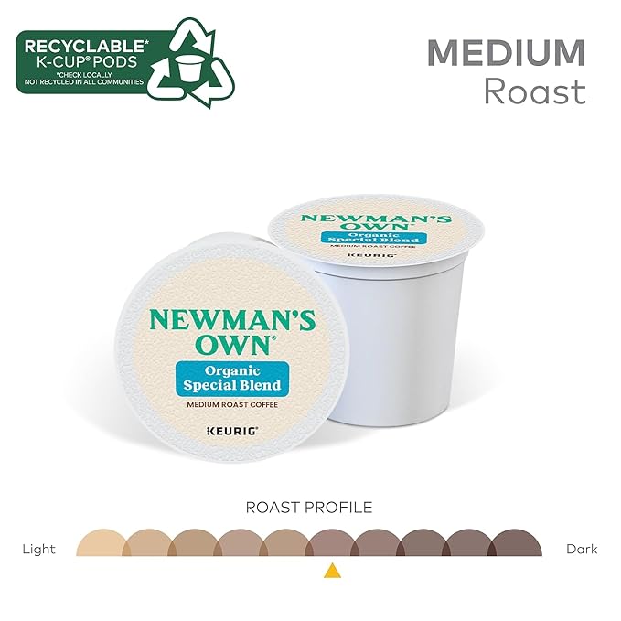 Newman's Own Special Extra Bold Blend Coffee Single-Serve K-Cups Medium Roast 100 Count (Packaging May Vary)