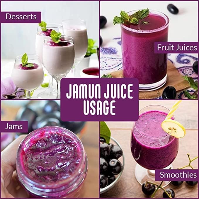 Yeshvi NATURAL Spicy Guava &amp Kokum Jamun Fruit Juice Powder With Nimbu Pani Combo Pack Instant Drink Mix 300gm