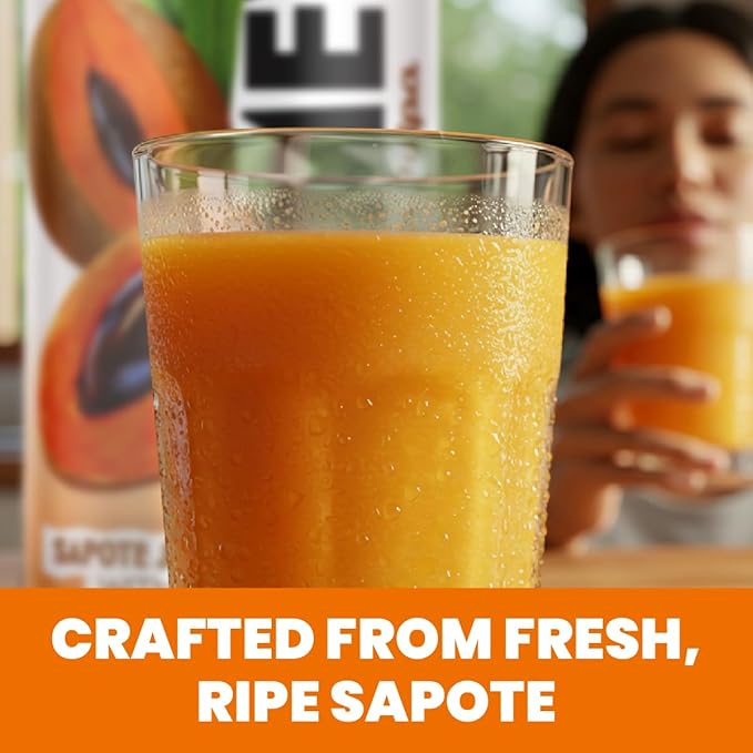 De Mi Pais Mamey Sapote Juice Zapote with Real Pulp &amp Chunks Juice Exotic &amp Refreshing Canned Beverage Perfect for Groceries &amp Pantry 16.57 Fl Oz 6-Pack