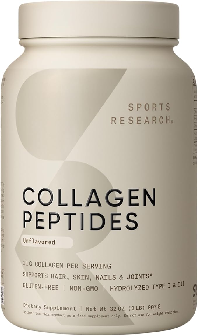 Sports Research® Multivitamins Pack - Collagen Peptides Type 1 &amp 3 Powder + Vitamin D3 + K2 5000IU + Omega-3 Fish Oil 1250