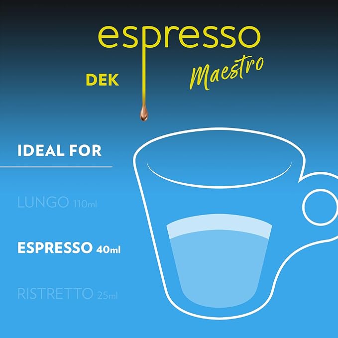 Lavazza Espresso Maestro Decaf (DEK) Aluminum Capsules Compatible with Nespresso* Original Machines Medium Espresso Roast Arabica and Robusta Blend Packaging Vary10 Count(Pack of 12)