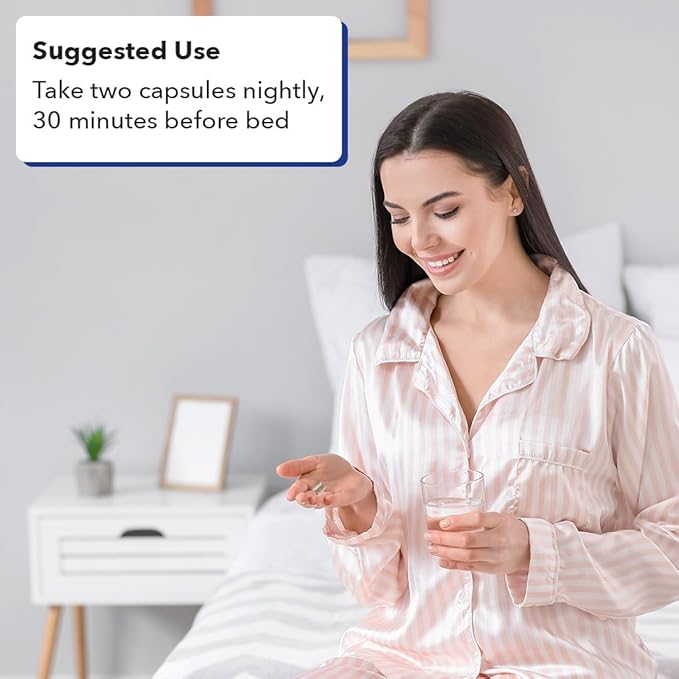 LifeSeasons Rest-ZZZ - Natural Sleep Support Supplement - Fall Asleep &amp Stay Asleep - Calms Nervous System - Ease Muscle Tension &amp Restlessness - Low Dose Melatonin GABA &amp Chamomile - 120