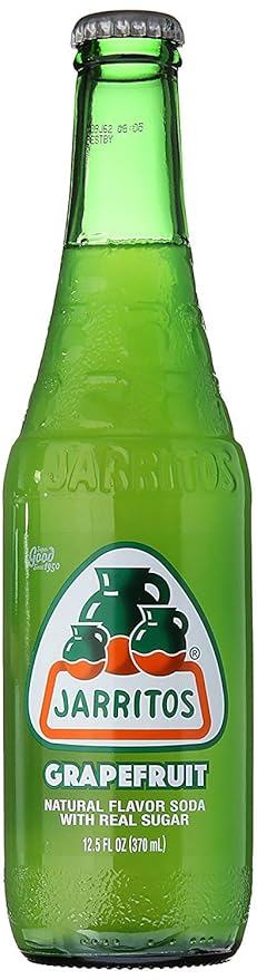 Jarritos Mexican Soft Soda Drink Grapefruit Mandarin Lime - Variety Pack 12.5oz Glass Bottle (Pack of 6 Total of 75 Fl Oz)