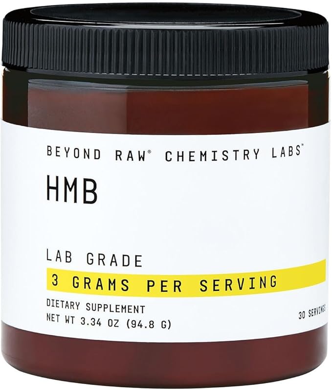 BEYOND RAW Chemistry Labs HMB Powder Increase Performance 30 Servings
