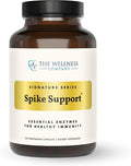 The Wellness Company Spike Support - Detox Immune Health Blood Flow Anti-Clotting - Nattokinase Dandelion Root &amp Black Sativa | 120ct (2 Month Supply)