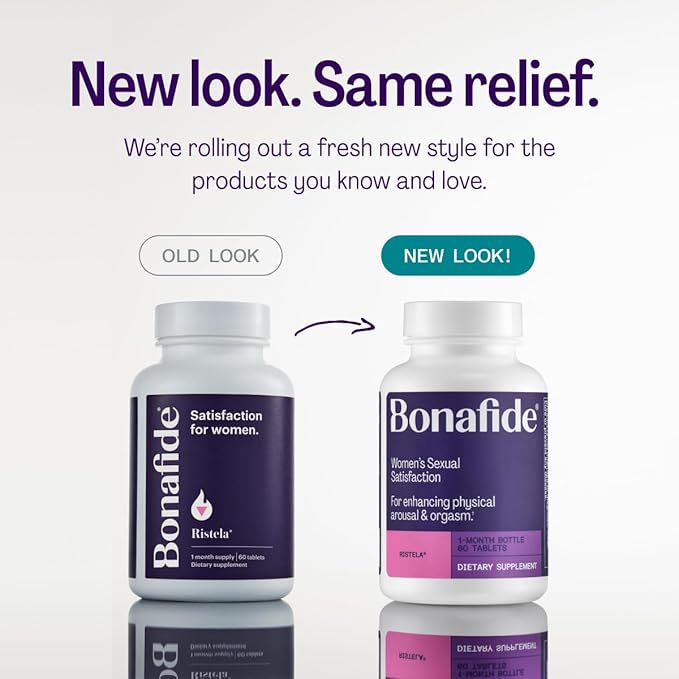 Bonafide Ristela – Hormone-Free Drug-Free Support for Women’s Sexual Satisfaction – 1 Month Supply (60 Tablets)