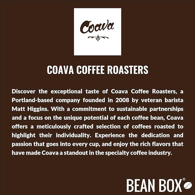 Bean Box Sampler - Roasted by Coava Roasters 2-Pack Whole Bean Coffee Gourmet Coffee