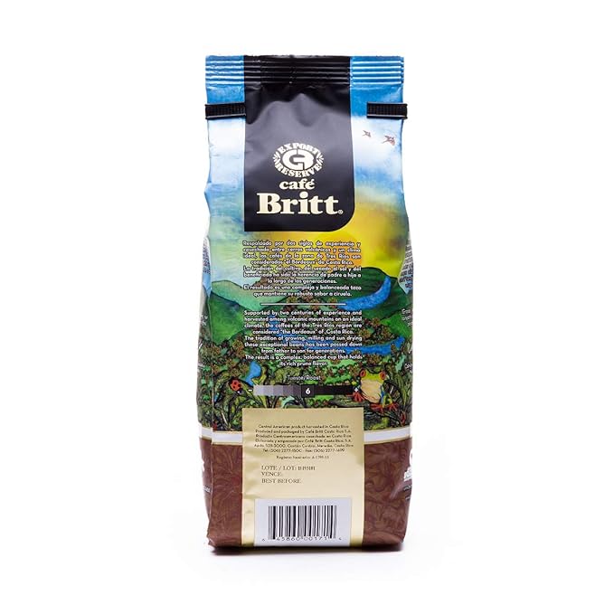 Café Britt® - Costa Rican Tres Rios Valdivia Coffee (12 oz.) (3-Pack) - Whole Bean Arabica Coffee Kosher Gluten Free 100% Gourmet &amp Medium Light Roast