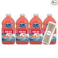 Ocean Spray Ruby Red Juice Drink 64 fl oz Plastic Bottle 4 Pack + 15 Sugarcane Disposable Straws by KOOL8SHOP Infinite Deals