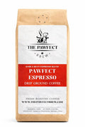 Dog Lovers Coffee – Pawfect Espresso Blend by The Pawfect Brew | Dark Roast Ground Coffee 12 oz | Roasted to Order | 25% Profits Donated to Animal Rescue