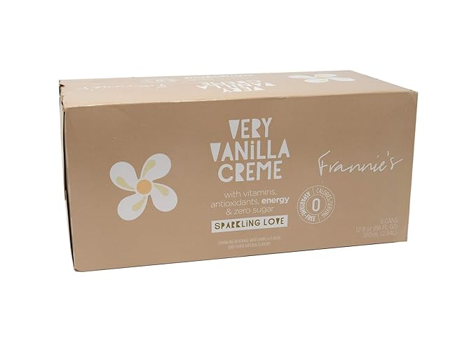 AmishTastes Frannie’s Sparkling Very Vanilla Creme Protected With High-Density Foam 12 Oz. (12 Ounce (Case of 24))