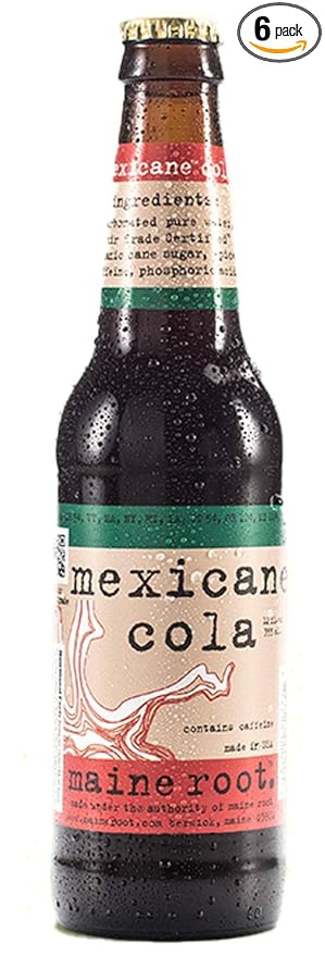 Maine Root - Mexicane Cola - Hand Crafted | Fair Trade | Organic Cane Sugar - 12 oz (6 Glass Bottles)