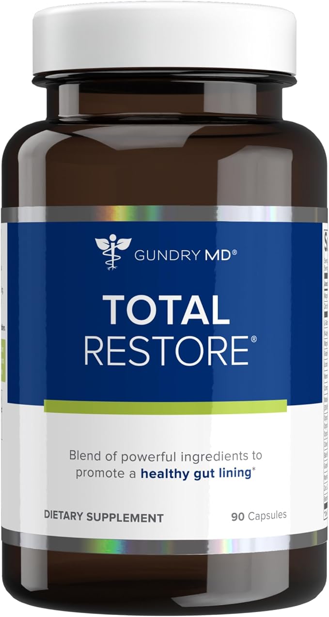 Gundry MD Total Restore Gut Lining Support Digestive Supplement for Gastrointestinal Wellness Gut Health Supplement Gut Health for Women and Men 90 Capsules (1)