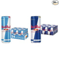 Red Bull Sugar Free and Original Energy Drink Bundle 12 and 8.4 Fl Oz Cans
