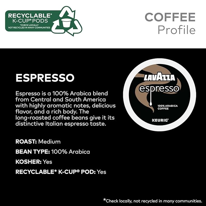 Lavazza K-Cup Coffee Pods Variety Bundle for Keurig Brewers – Light &amp Medium Roast Single-Serve K-Cup Coffee Pods 40 Count Assorted Flavors (10 Dolcevita Classico 10 House Blend Perfetto 10 Co