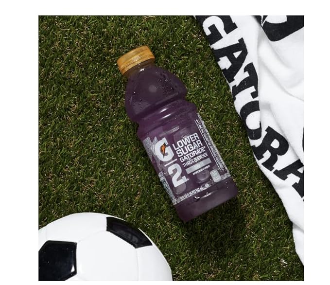 Low-Calorie Sports Drink Grape Flavor 20 Fl Oz Bottles (Pack of 8) – Electrolyte Thirst Quencher for Rehydration &amp Hydration Support.