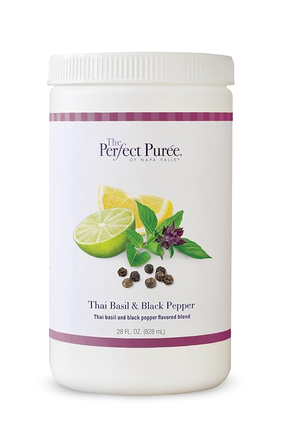 Perfect Puree Thai Basil &amp Black Pepper Beverage Mix Frozen - 28 fl oz (Pack of 6)
