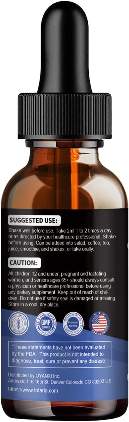 Totaria cortisol Supplement Liquid Drops Hormone Balance for Women Men with Magnesium ComplexAshwagandhaRhodiola RoseaL TheaninePhosphatidylserine Supplements Mood Focus Sleep Support 2 FL.OZ