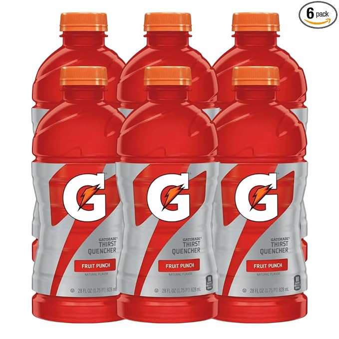 Thirst Quencher for Gatorade Fruit Punch Thirst Quencher 28 Fl Oz Bottle (Pack of 6)