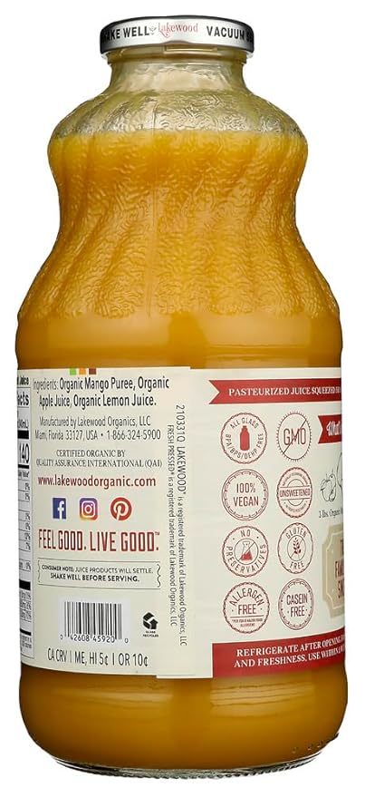 Organic Mango Juice (Pack of 12)