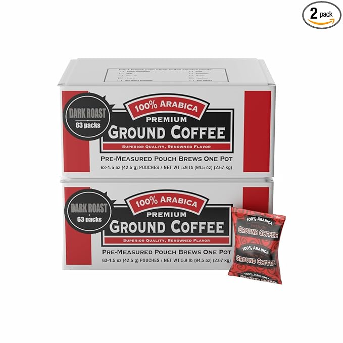 McCullagh Coffee 100% Arabica Premium Ground Dark Roast Coffee