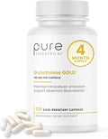 Pure Therapro Rx S-Acetyl Glutathione Gold 100mg Made in USA - 4 Month Supply | Acid Resistant Capsules | Patented Acetylated Form of Glutathione | Zero Fillers Pharmaceutical Grade Non GMO
