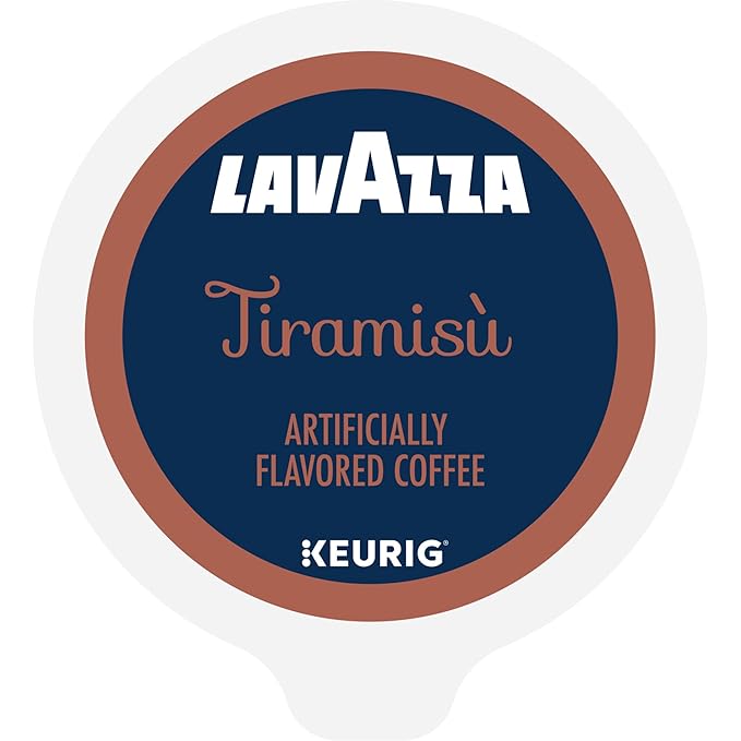 Lavazza Tiramisù Coffee Single Serve Keurig K-Cup Pods Flavored Coffee 60-Count Box (6 Packs of 10)