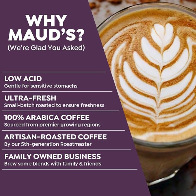 Maud's Cappuccino Coffee Pods Variety Pack 56 ct 8 Assorted Flavors Single Serve Pods – Compatible with Keurig K Cups Maker