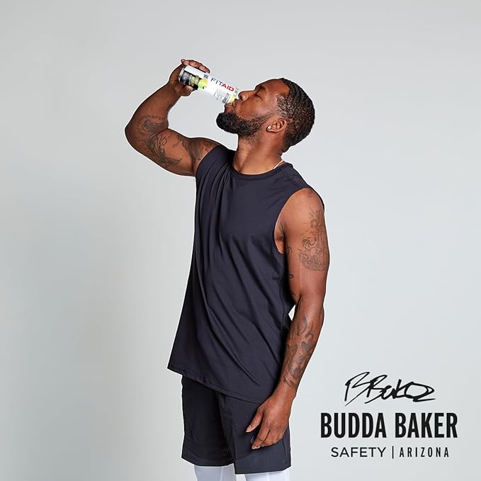 FITAID ZERO Keto-Friendly Number 1 Post-Workout Recovery Drink Contains Zero Sugar BCAAs Glucosamine 5 Calories 12 Fl Oz (Pack of 12)