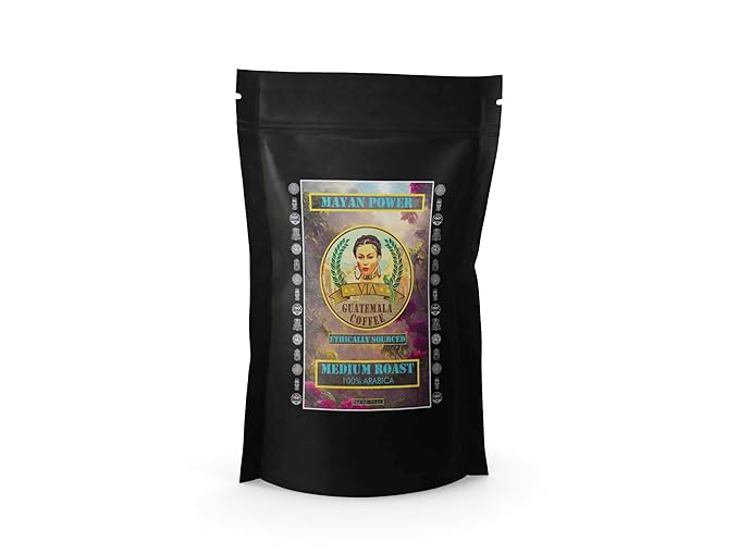 Via Guatemala Coffee – Guatemala Medium Roast Ground Coffee Single-Origin Arabica Mayan Power 16 oz
