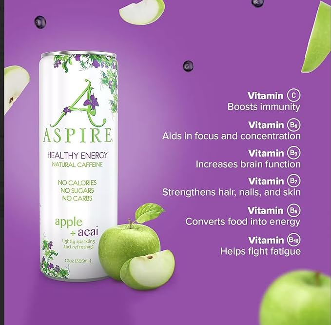 Aspire Healthy Energy Drinks Variety Pack 15 pk./12 oz