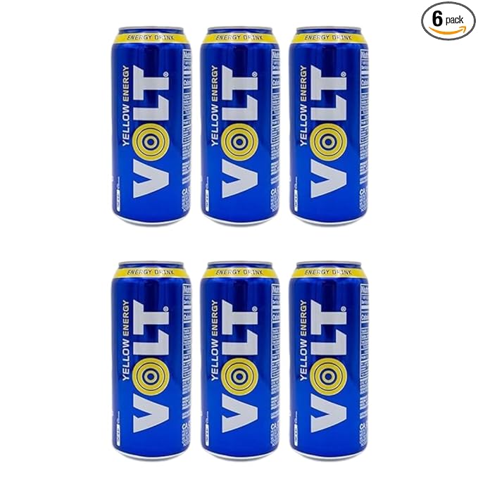VOLT Yellow Energy - Energy Drink (16 fl. oz. 6 - pack Guarana)…