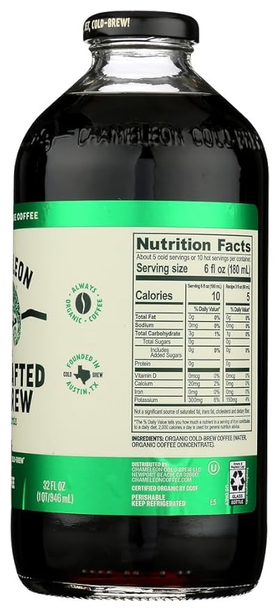 Chameleon Cold-Brew Black Coffee Concentrate 6 pack