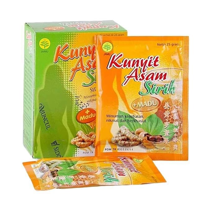 Sidomuncul Kunyit Asam Sirih Indonesian Health Drink 5 cups (Pack of 3)