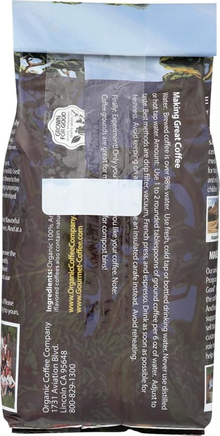 Organic Coffee Co. Coffee French Roast OG2 12 oz. (Pack of 6)