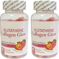 Generic N Glow Glutathione Collagen Glow 60 Organic Chewable Gummies (Strawberry (2 Bottles)