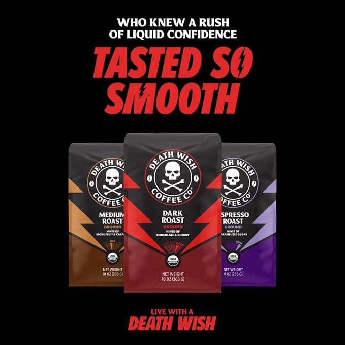 Death Wish Coffee Chocolate Hazelnut Single-Serve Pods USDA Organic and Fair Trade 30 Count