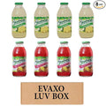 Evaxo LUV BOX - Variety Everfresh Juice 16 oz. Pack of 8 Lemon Tropical Fruit Punch