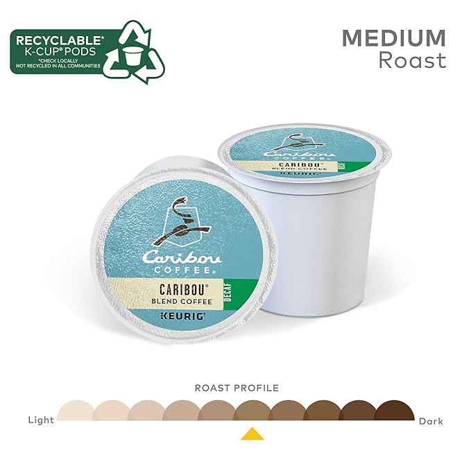 Caribou Blend Decaf Coffee K-Cups 24/Box
