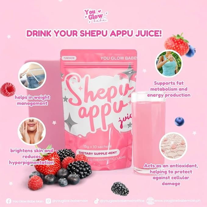 20 Sachets You Glow Babe Shepu APPU Juice 20g each