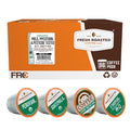 Fresh Roasted Coffee Organic Mold &amp Mycotoxin 3rd Party Tested Variety Pack | USDA Organic Kosher | K-Cup Compatible 96 Pods